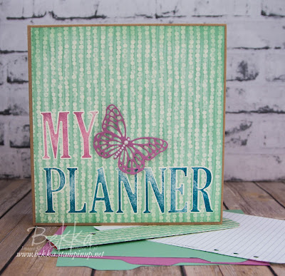 Back To School With A New Planner - with Free Tutorial!  Instructions and supplies available here