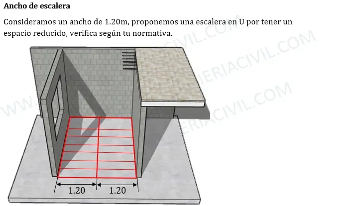 diseño de escaleras de concreto armado