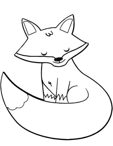 Top 6 Free Printable Cute Little Fox Coloring Pages