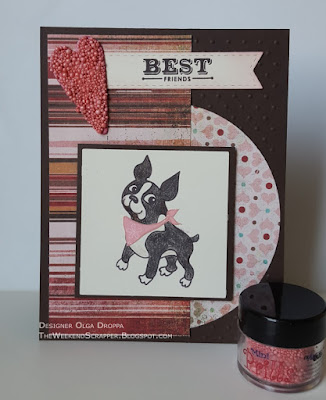 Simon Says Stylish Simon Boston Terrier Card with Mimi Prills