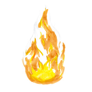 flames drawing