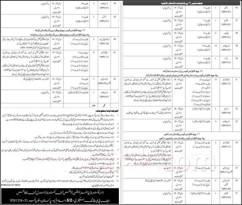 new-junior-auditor-jobs-2022-at-controller-general-of-accounts-cga-pakistan-291-vacancies-latest