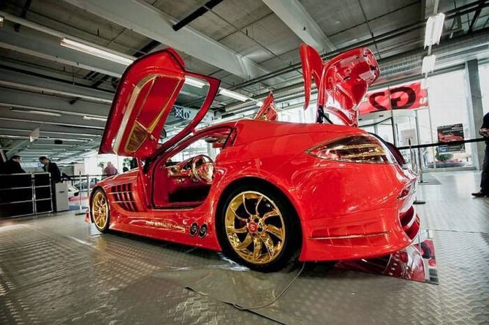 Red Gold Mercedes Benz SLR McLaren