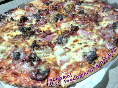 Yellow Cab manhattan meat lovers pizza