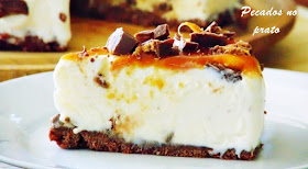 Cheesecake de chocolate Mars a sobremesa perfeita