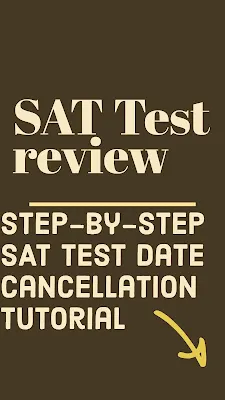 How to cancel SAT Test registration guide
