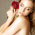 Jordan Carver and Rose Flowers