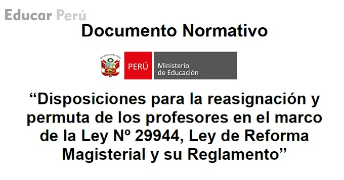 Reasignación y Permuta Docente 2022