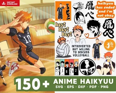 150+ Anime Haikyuu Svg Bundle