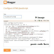 Add facebook fan box or like box to blogger