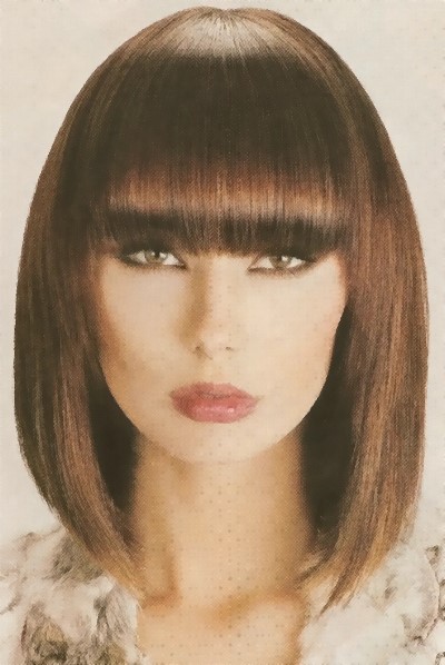 haircuts for round faces with bangs. For round faces this hairstyle