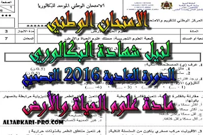 تحميل الامتحان الوطني الدورة العادية 2016 - التصحيح -  مادة علوم الحياة والأرض للسنة الثانية باك علوم الحياة والأرض , درس , ملخص , تمارين , امتحان وطني , امتحانات وطنية علوم الحياة والارض , علوم الحياة والارض , فروض علوم الحياة والارض , الثانية باك , بكالوريا, تعلم اللغات , دروس اونلاين