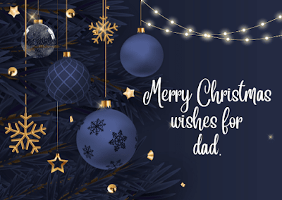 Image of Merry Christmas Wishes for Dad