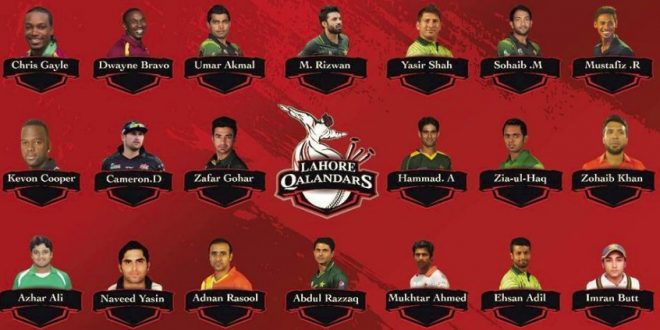 LAHORE  QALANDARS DETAIL OF TEAM 2019