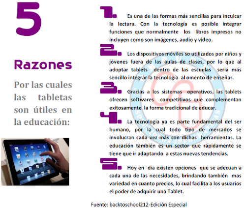 5 Razones para usar Tablets