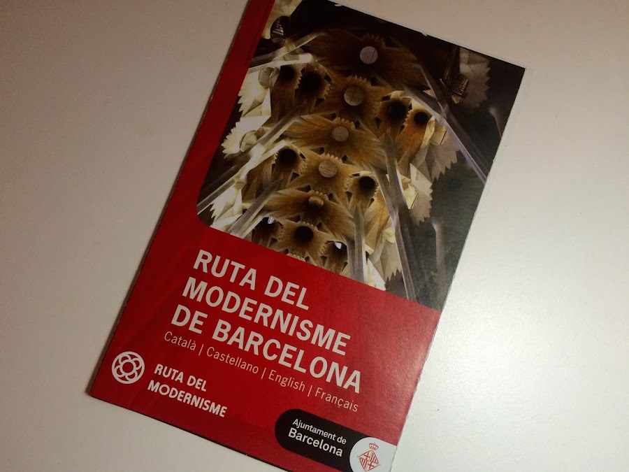 ルータ・デル・モデルニスモの地図（El mapa de la Ruta del Modernisme de Barcelona）