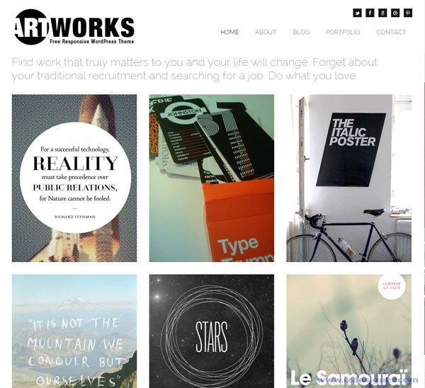 20 WordPress Themes For Portfolios Free Download