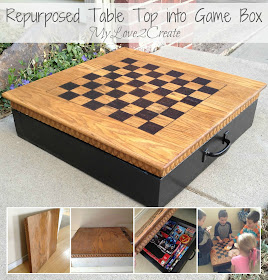 MyLove2Create, Repurposed Table Top into Game Box