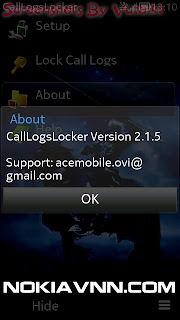 AceMobile CallLogsLocker v2.01(5) for S60v3 S60V5 Symbian^3 Anna Belle Signed - Free Download