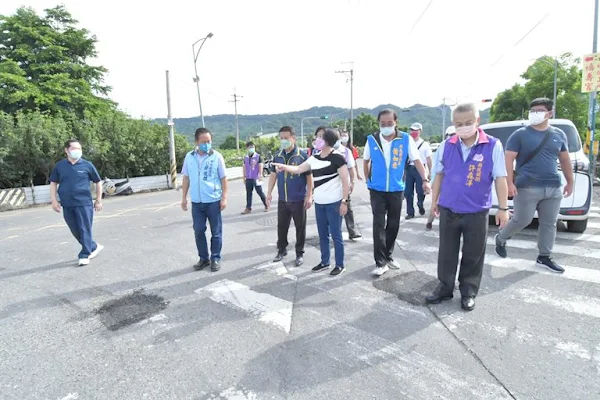 ▲彰化縣長王惠美視察二水鄉自行車多元路線工程，投入改善經費2000萬元，以確保用路人行的安全，塑造完整觀光軸線。 （圖／彰化縣政府提供）