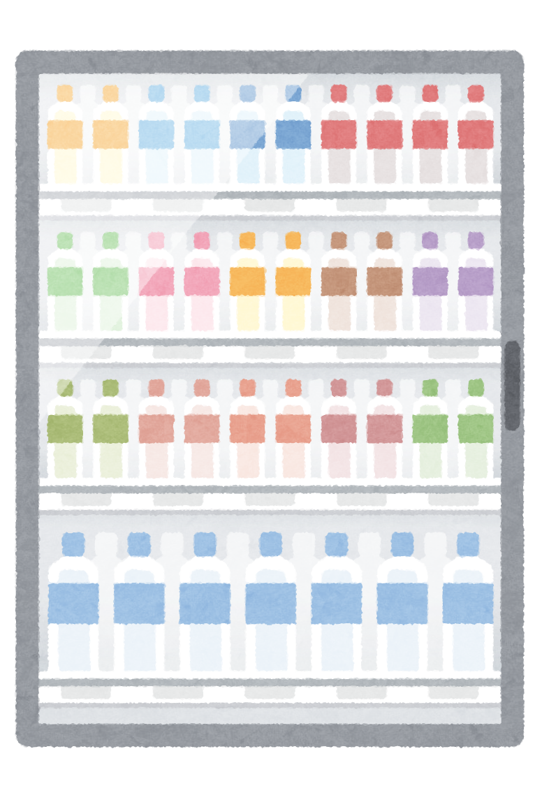 冷蔵ショーケースのイラスト 閉じた状態 かわいいフリー素材集 いらすとや
