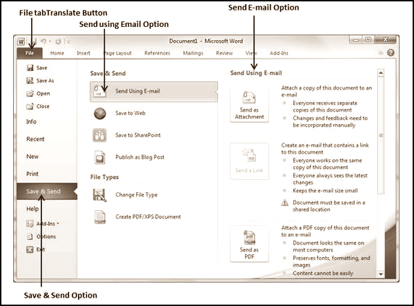 klik Save & Send option