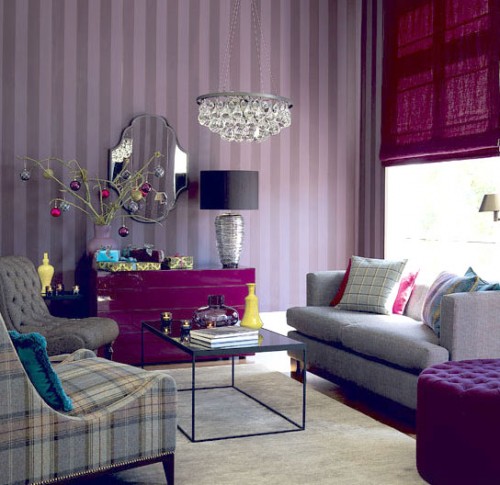 Purple Interior  Designs  Living  Room Home  Design  Ideas 