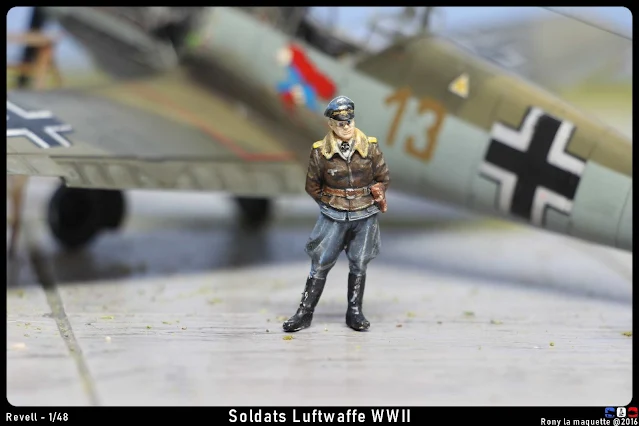 Figurines de la Luftwaffe WWII de Revell au 1/48.