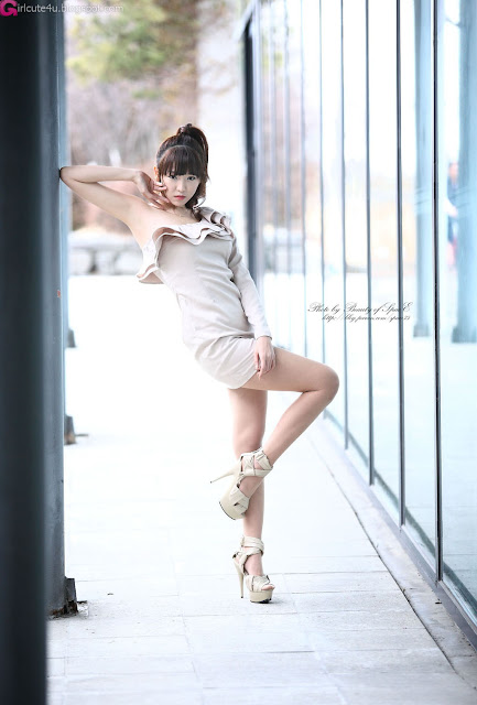 1 Lee Eun Hye - One Shoulder Mini Dress-very cute asian girl-girlcute4u.blogspot.com