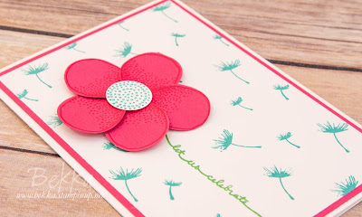 Flower made with the Balloon Celebration Stamps and matching Balloon Builder Punch from Stampin' Up! UK - buy yours here