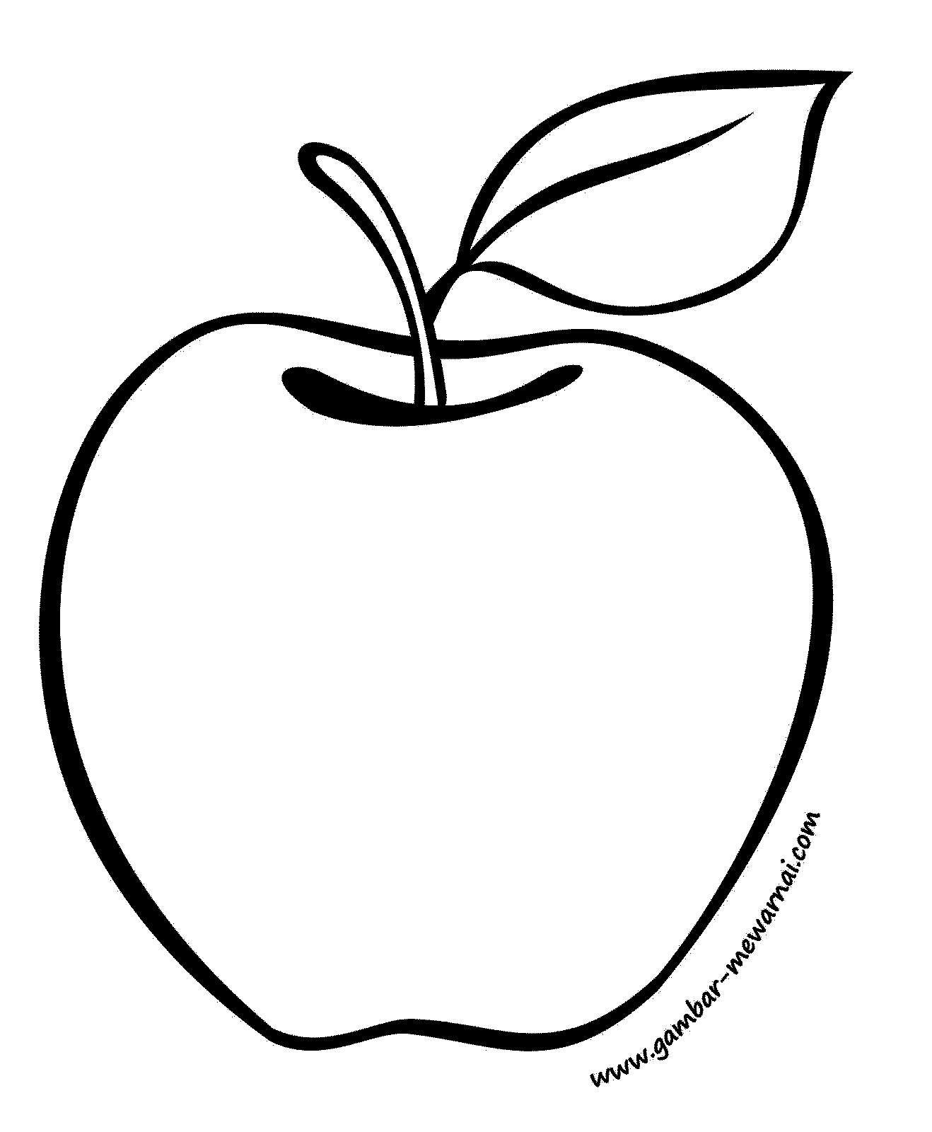  buah  apel  3 gif 1318 1600 Buku mewarnai Buah  Apel 