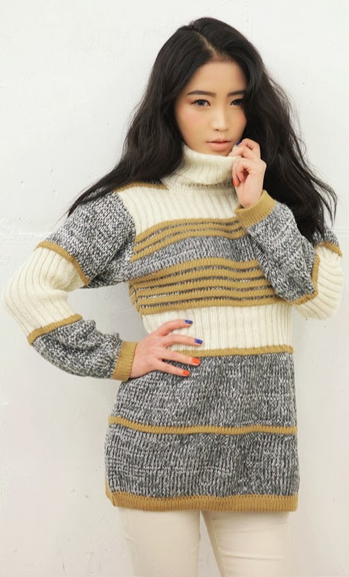 Multicolor Paneled Knit Top