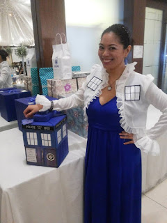 Regina, the TARDIS, with TARDIS, the gift.
