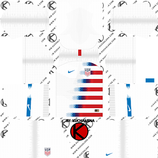 The United State USA 2018 World Cup Kit -  Dream League Soccer Kits