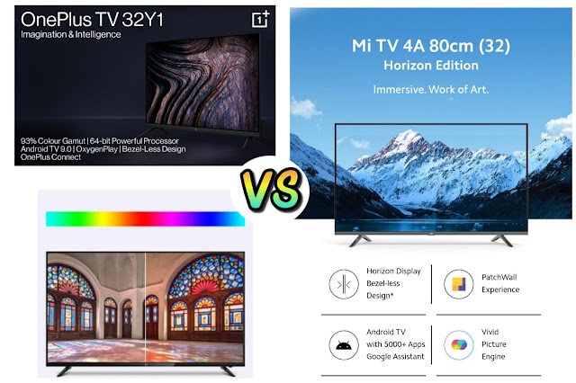Mi Tv 4A Horizon Edition vs OnePlus Tv 32Y1 32 inches Hindi