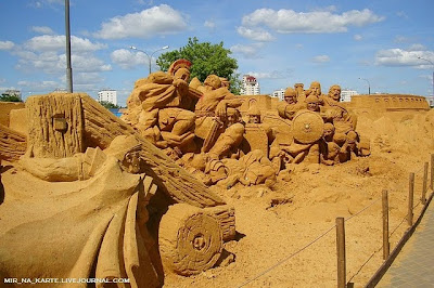 Cool Roman Empire Sand Sculpture Art Seen On coolpicturesgallery.blogspot.com