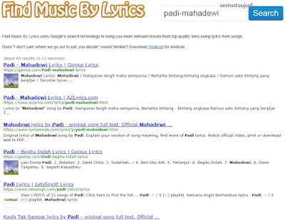 Find Music By Lyrics mesin pencari lirik lagu terbaik