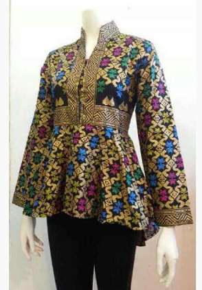 30 Model Baju Batik  Kerja Desain Terbaik Mewah Cantik 