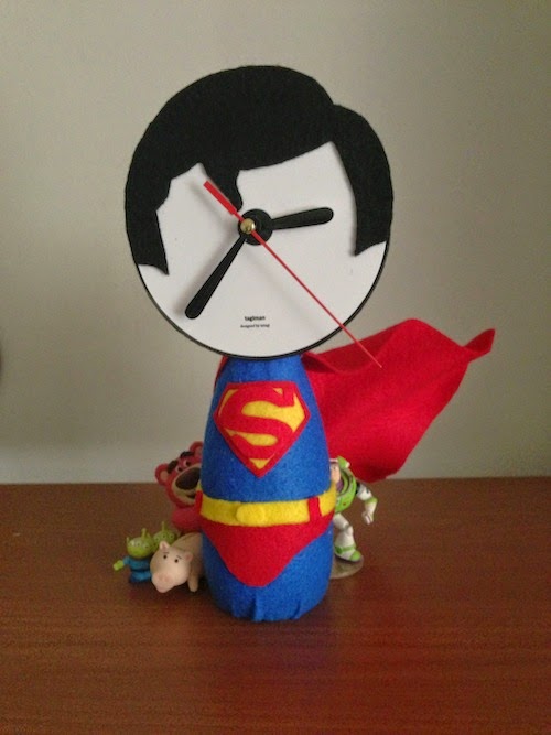  kerajinan  tangan Jam Superman 