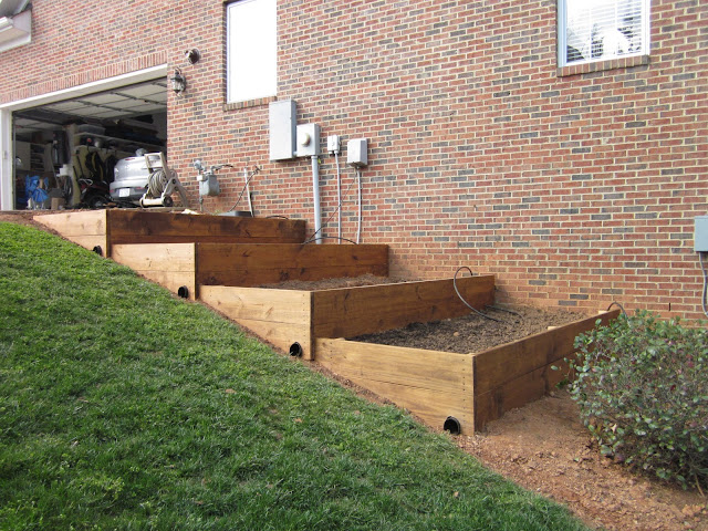 raised beds, raised beds on a slope, vegetable garden, building project, diyDesignFanatic.com