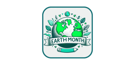 Earth Month logo or banner.