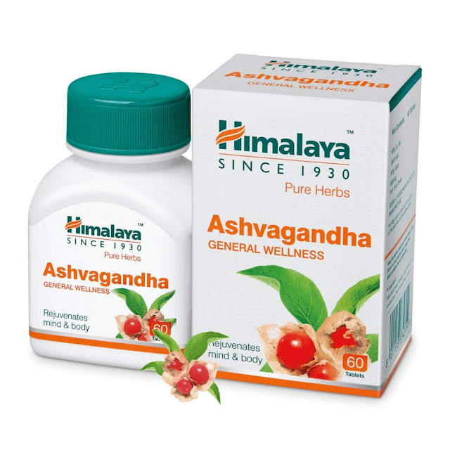 Himalaya Ashwagandha Pure Herbs General Wellness Tablets - 60 Count (immunity booster)