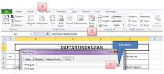 Set Print Titles - Print Area pada MS Office 2010