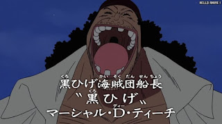 ワンピース アニメ 151話 黒ひげ Marshall D. Teach | ONE PIECE Episode 151