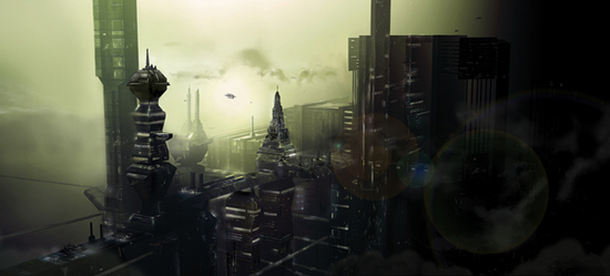 Breathtaking Future City Concept Art 
