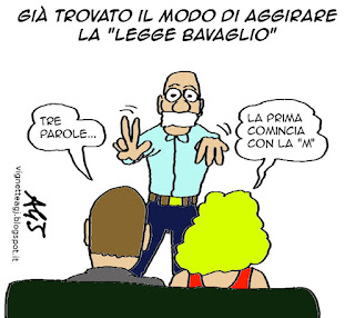 legge bavaglio, satira, vignetta