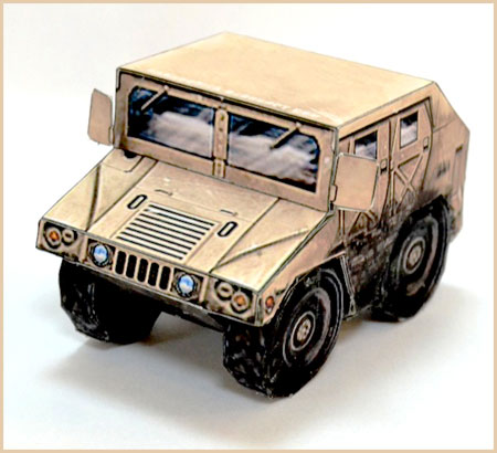 SD Humvee Paper Toy