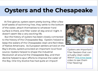 https://www.teacherspayteachers.com/Product/Informational-Text-for-Distance-Learning-Oysters-and-the-Chesapeake-5531162