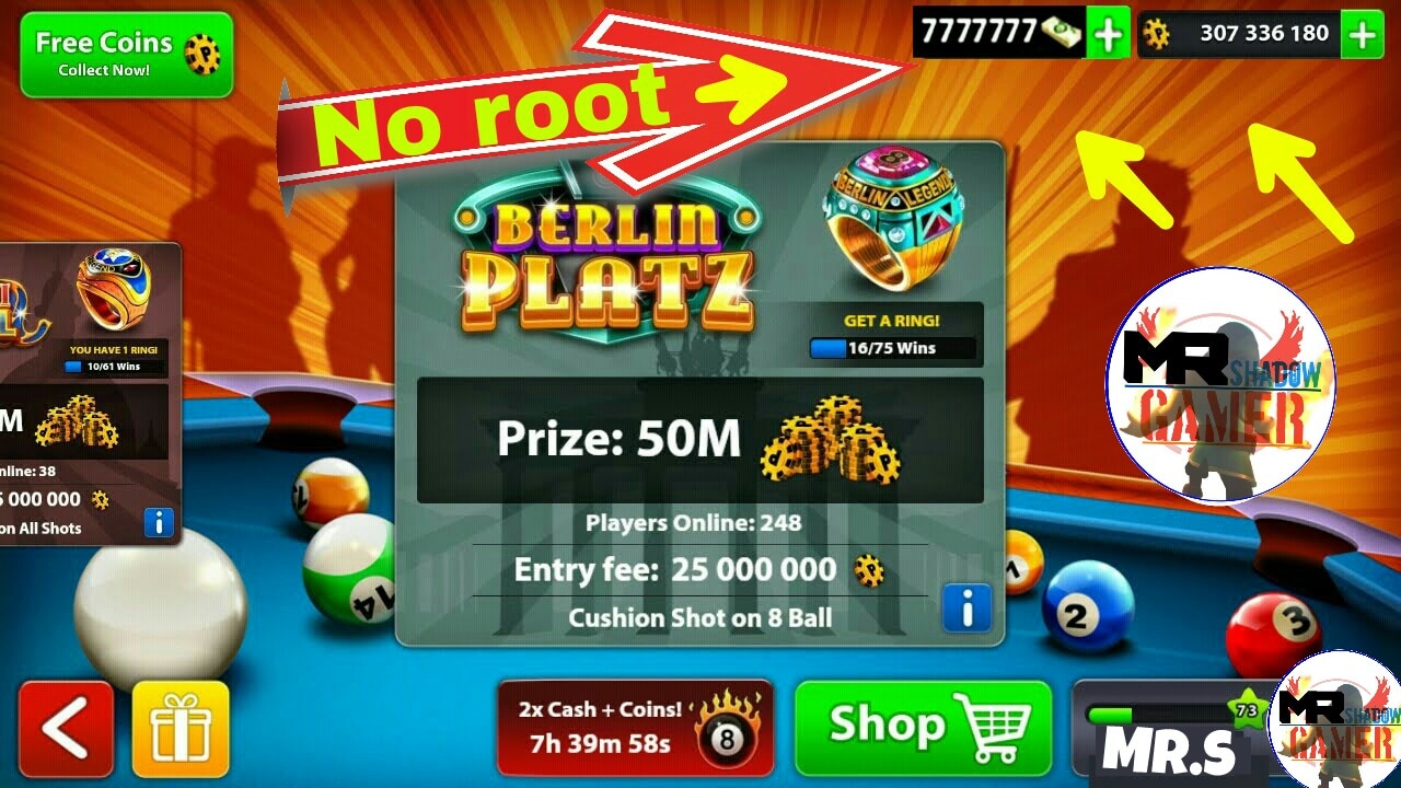 Hack coin 8 ball pool - 