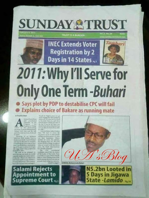 [Throwback] When President Buhari Said He Will Serve Nigeria For Only One Tenure